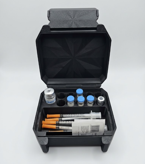Peptide Starter Kit Case — 10 Vials + Bac Water Holder