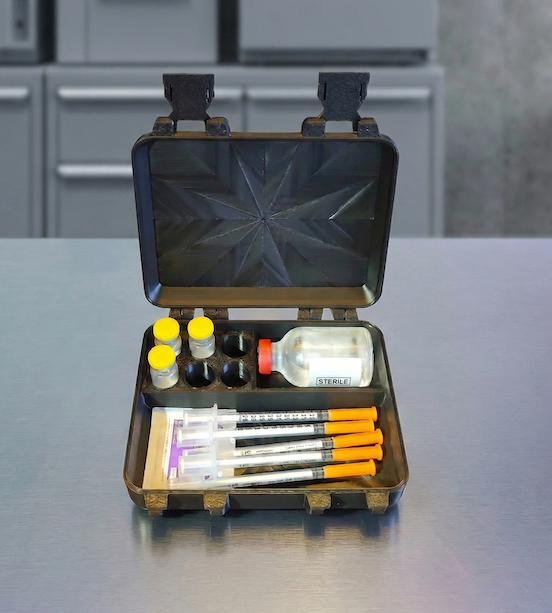 6-Vial Peptide Travel Case